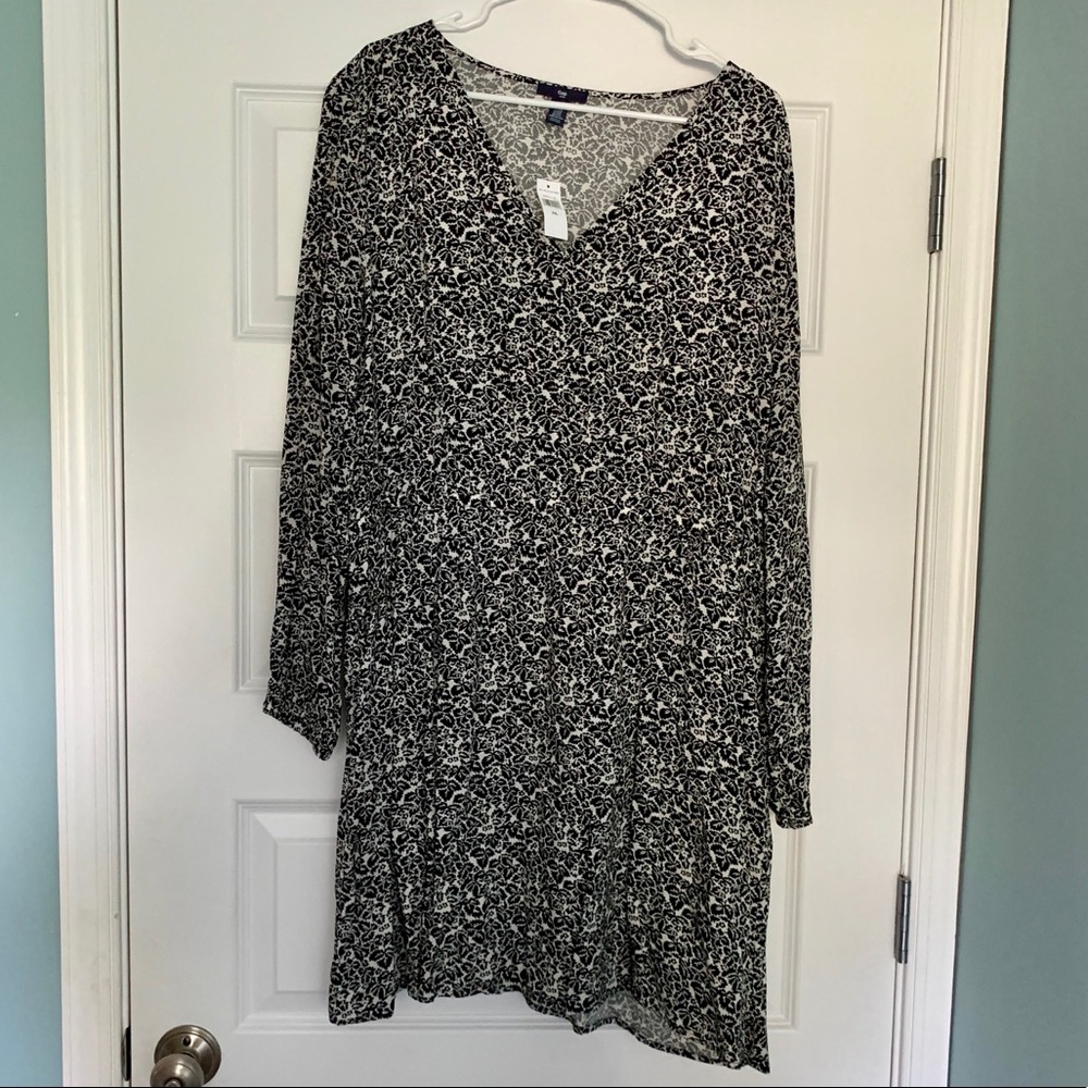 Long Sleeve Dress with Elastic Waist